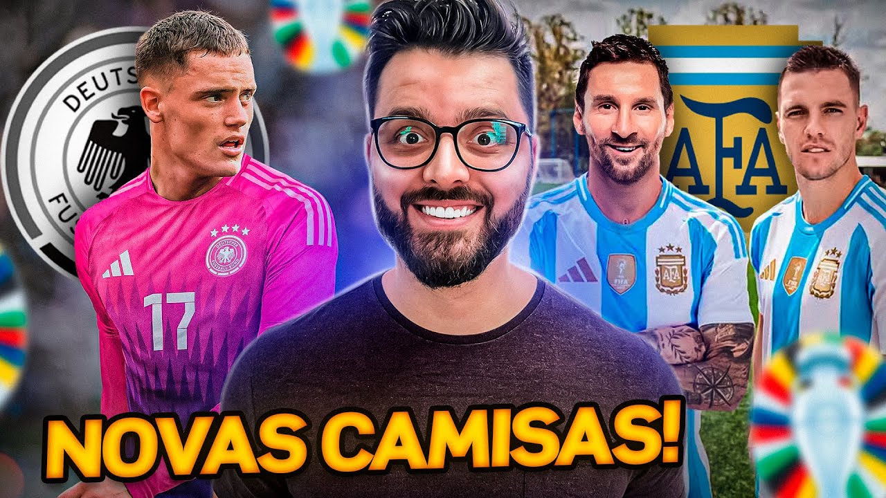 ADIDAS lançou as NOVAS CAMISAS DAS SELEÇÕES pra Euro e Copa América de 2024