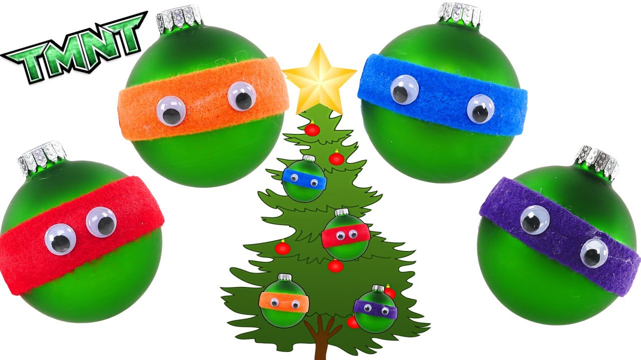 Making Holiday Crafts TMNT/ Ninja Turtle Christmas Ornaments DIY by DCTC Amy Jo