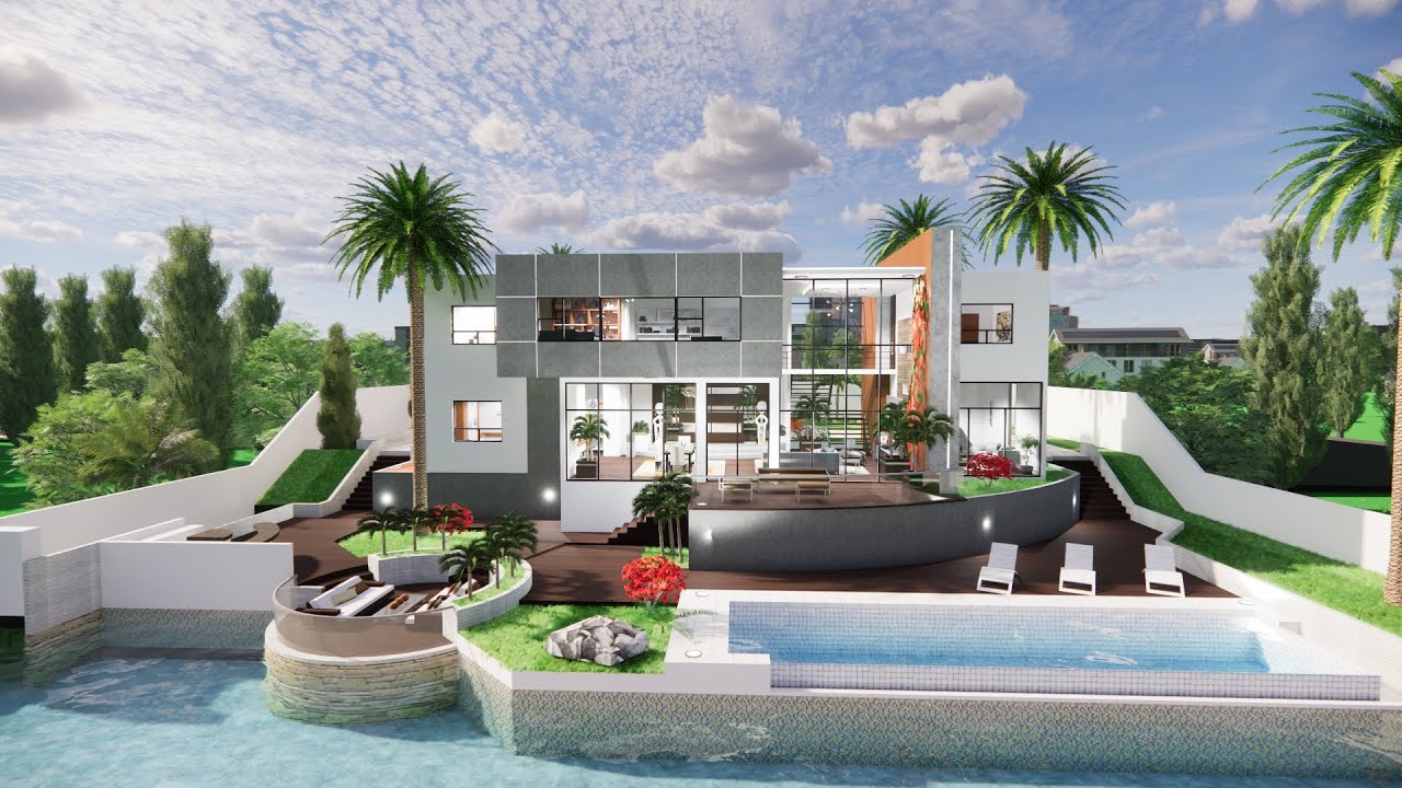 House Design Modern House Design 3D Rendering 11