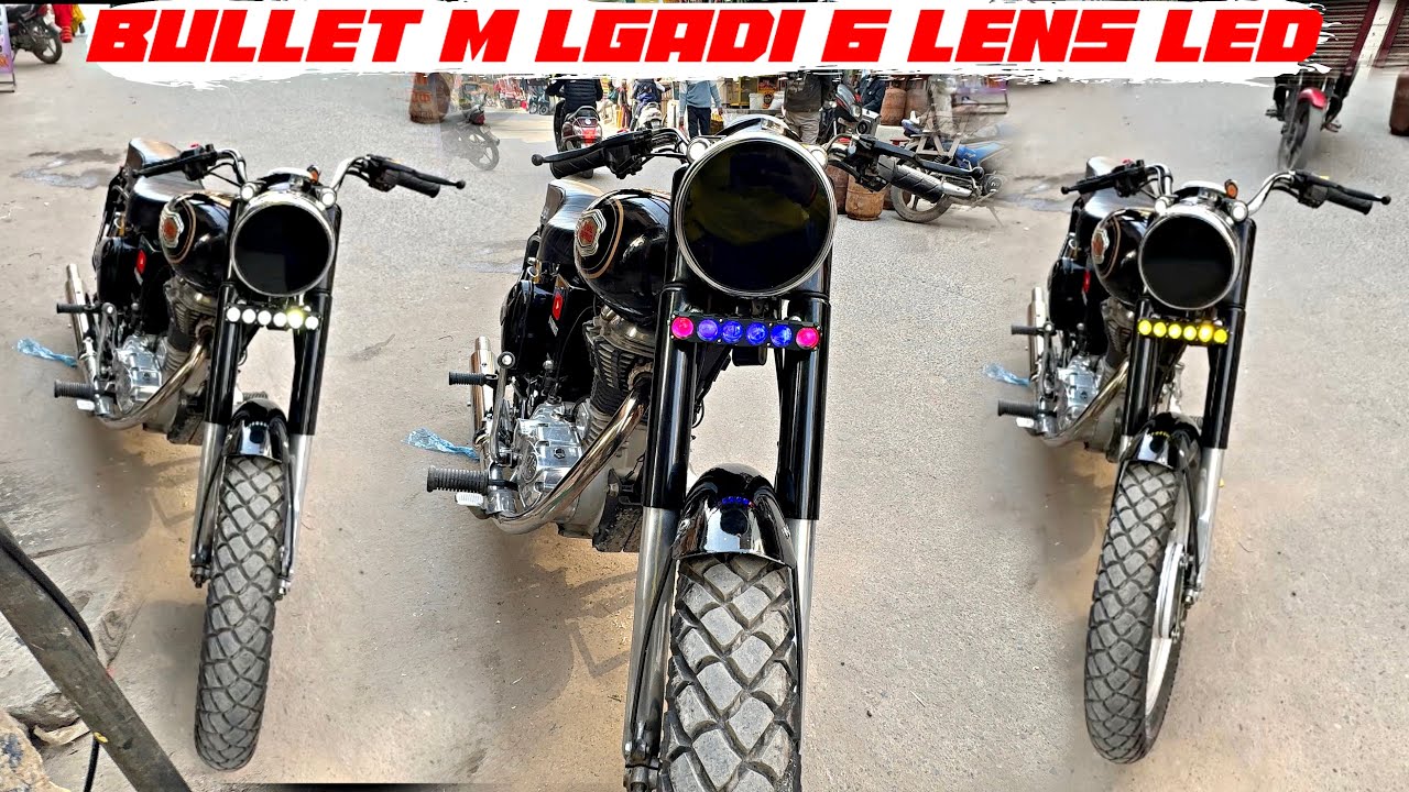 Standard Bullet m Lgwadi 6 LENS Devil 👿 LED Light 🔥 | Bullet 350 Modification | @b4bullet 
