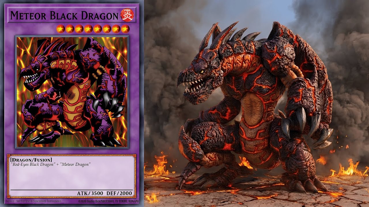Yu-Gi-Oh! in Real Life | Card Monsters – Meteor Black Dragon