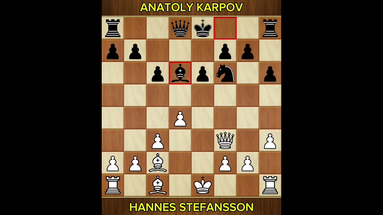 Hannes Stefansson vs Anatoly Karpov * Blezt Karpov Event Reykjavik ISL 2004 *
