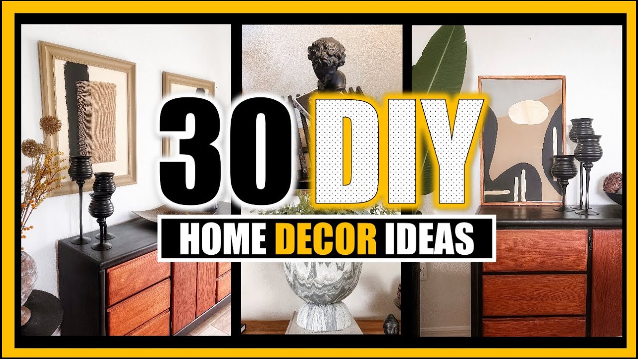 ⭐️ LAS MEJORES 30 IDEAS PARA DECORAR TU HOGAR con materiales baratos y fáciles de hacer