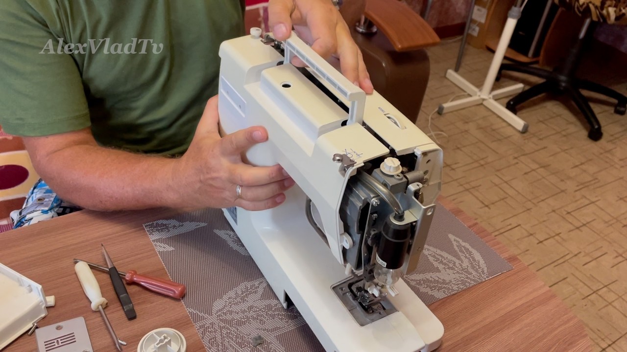 Швейная машина Astralux. Как разобрать и где смазать, как устранить скрип...