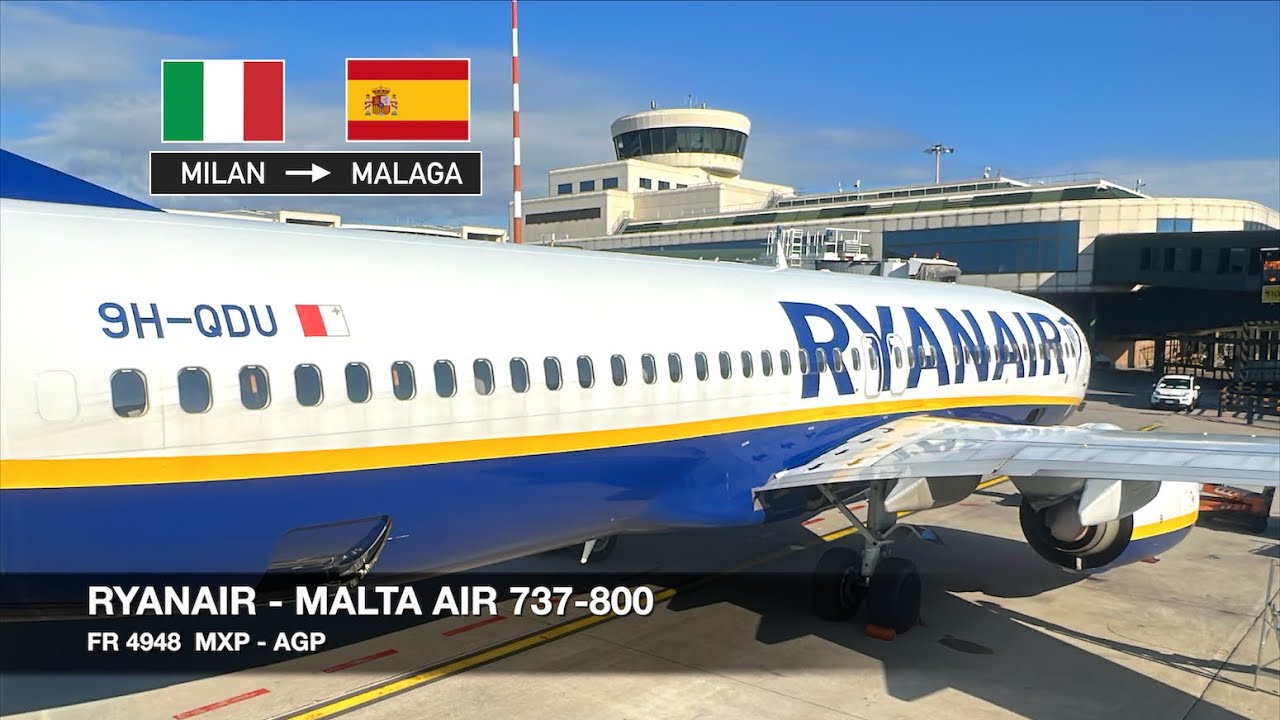 COSTA DEL SOL CALLING! | Ryanair (Malta Air) 737-800 | Milan MXP ✈ Málaga