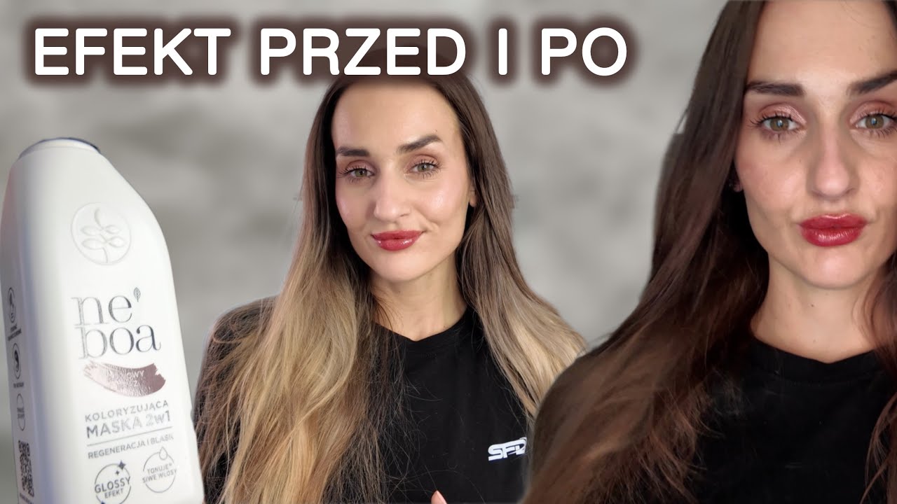 NOWY KOLOR WŁOSÓW. MASKA KOLORYZUJĄCA NEBOA. Z BLONDU W BRĄZ PRZED I PO..