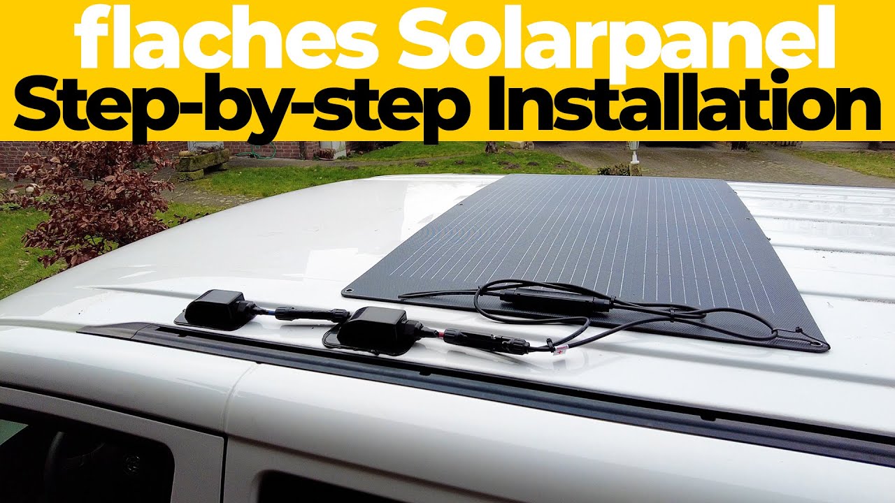 Tiefgaragentauglich - flaches Solarpanel für den VW T5 Camper