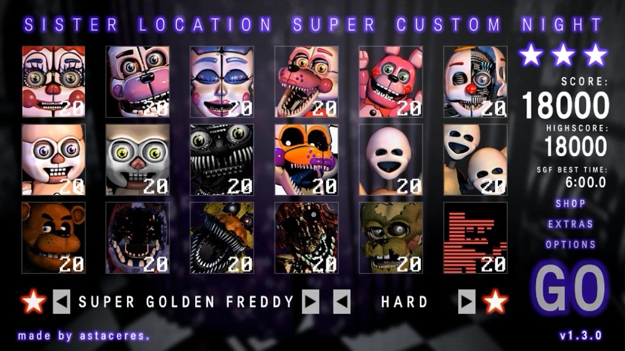 Super Golden Freddy COMPLETE | FNaF SL Super Custom Night
