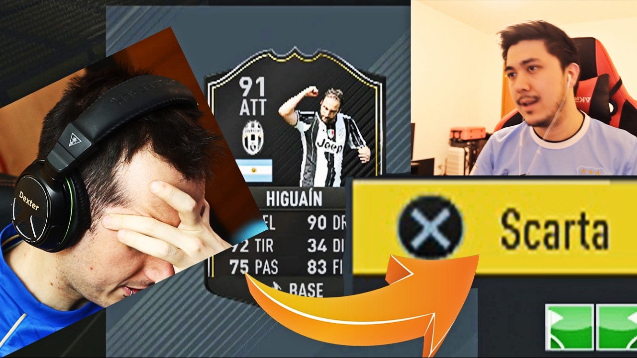 ADDIO HIGUAIN OTW +91 (SCARTATO!!) - search and discard Fifa 17 ita w/china (pogba otw lukaku sif)