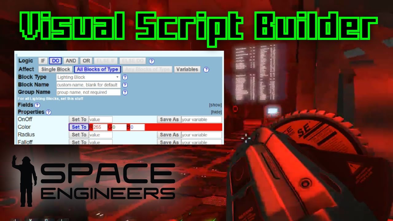 Super Simple Scripts - Visual Script Builder for Space Engineers