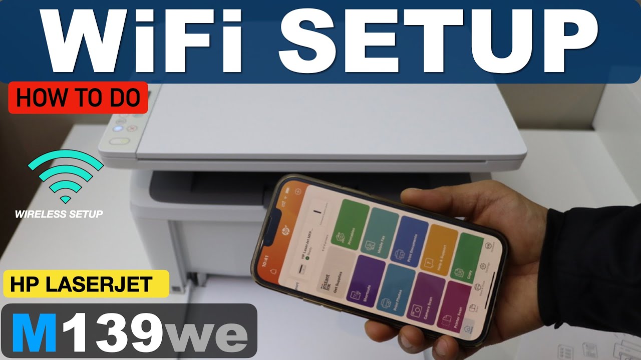 HP LaserJet M139we WiFi Setup.