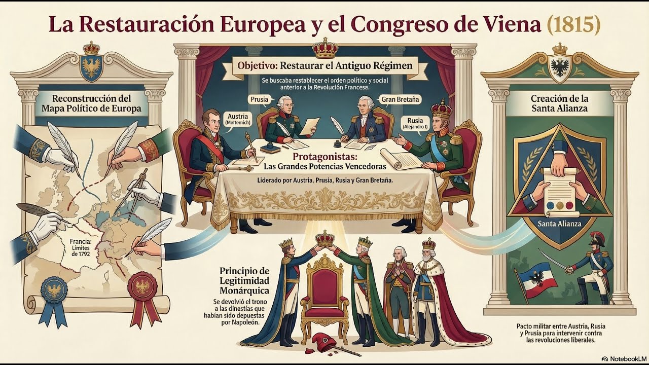LA RESTAURACIÓN Y EL CONGRESO DE VIENA 1815