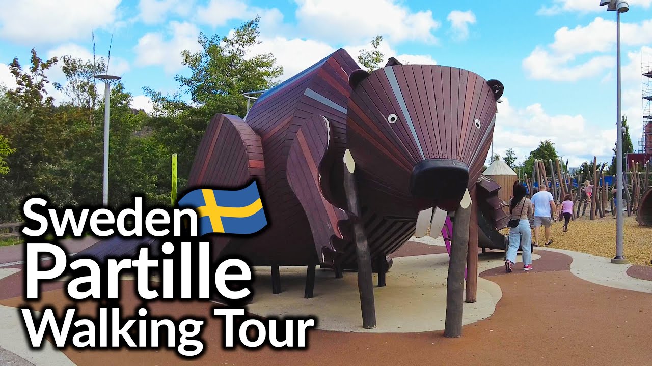 Sweden, walking tour of Partille. Justin Beaver, a fake castle and other things.