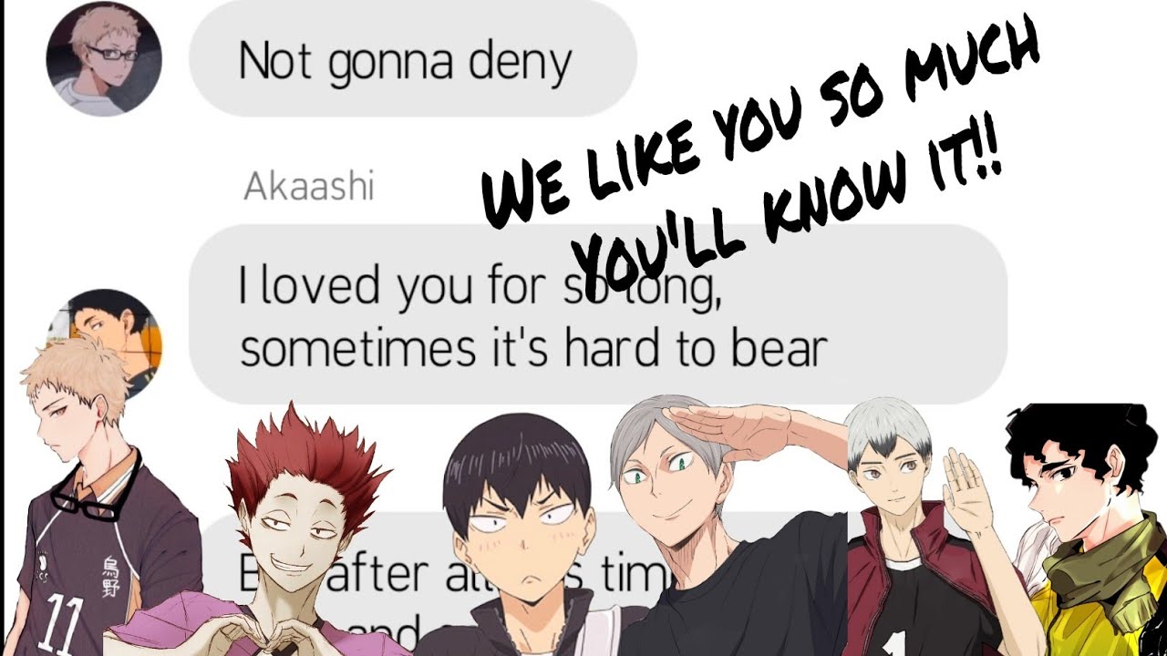 Haikyuu lyric prank: Hinata harem ( We love you! 💜)