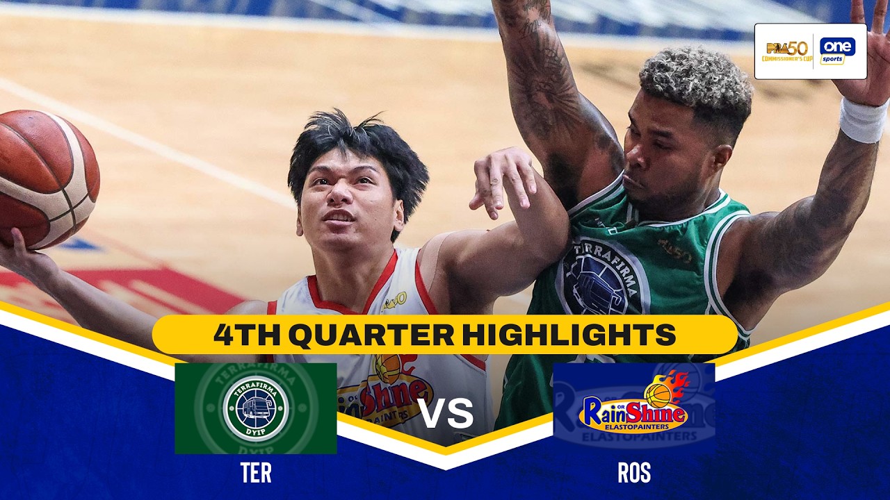 TERRAFIRMA vs RAIN OR SHINE | 4TH QUARTER HIGHLIGHTS | PBA SEASON 50 COMMISSIONER&rsquo;S CUP