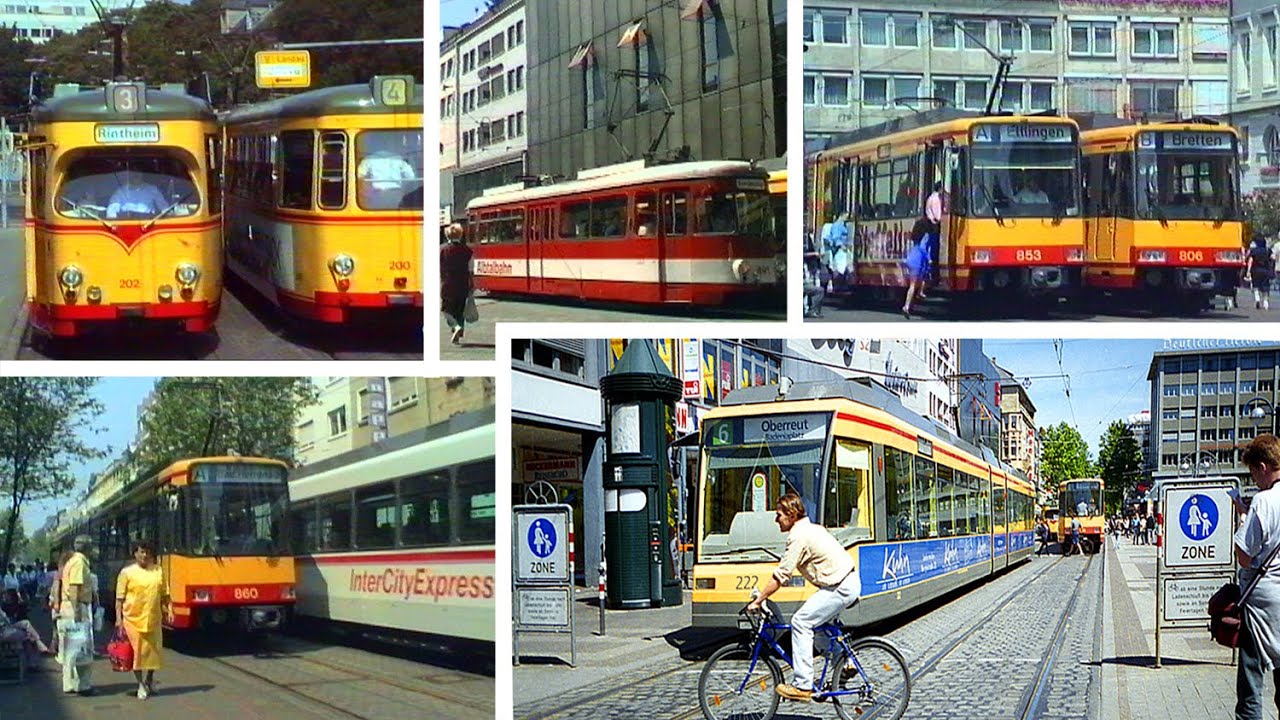 1990s Trams Karlsruhe, Germany 2