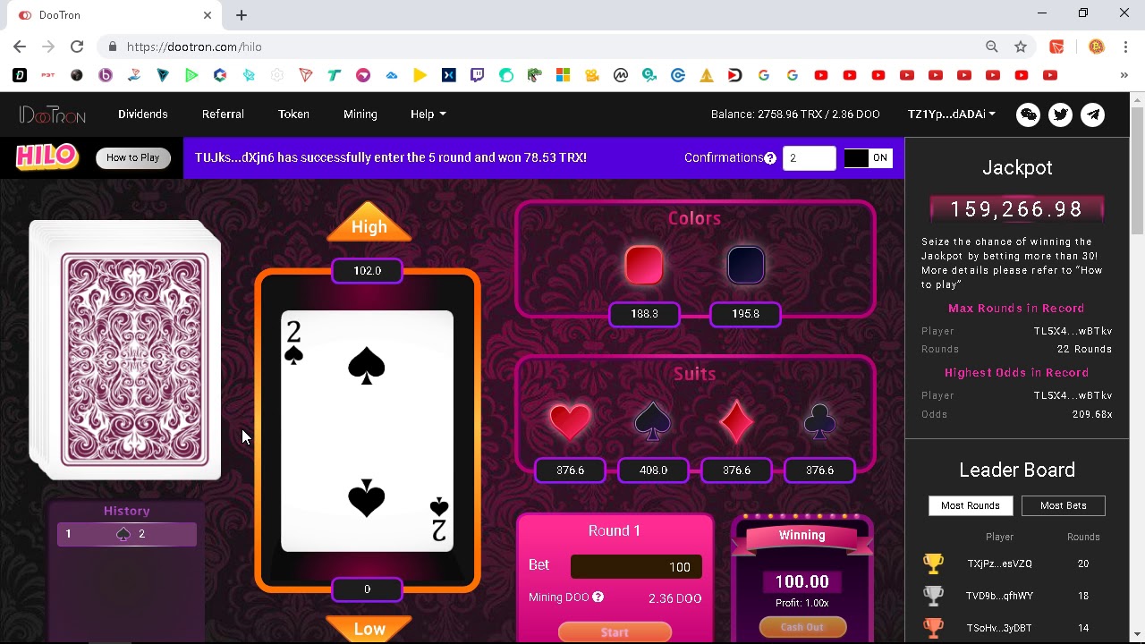 DooTron Casino Dapp