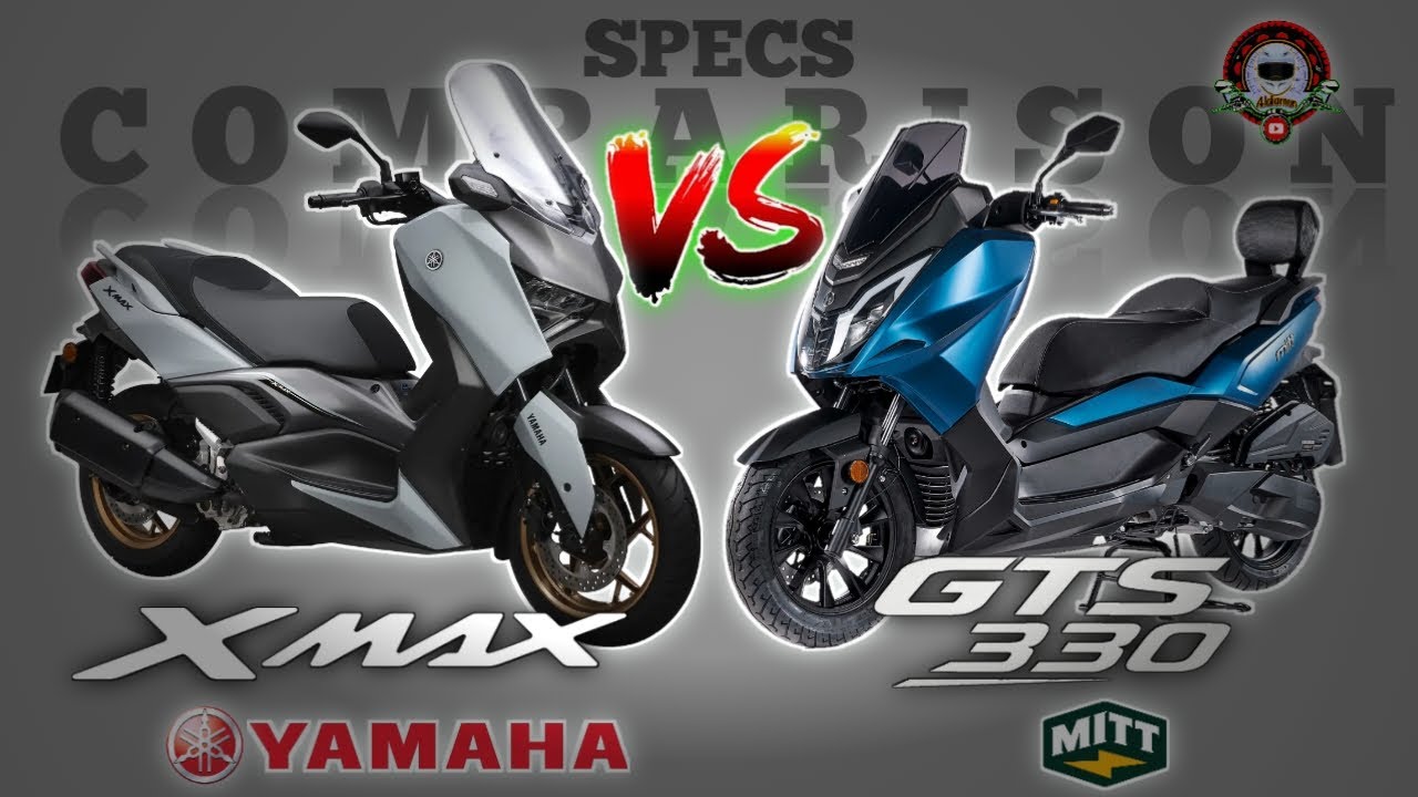 YAMAHA XMAX 300 vs MITT GTS 330 SPECS COMPARISON