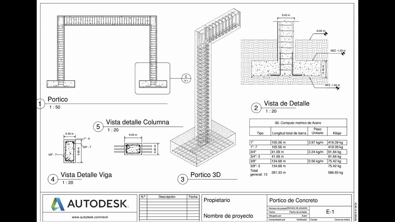 Detalles Hormigon Armado - Revit