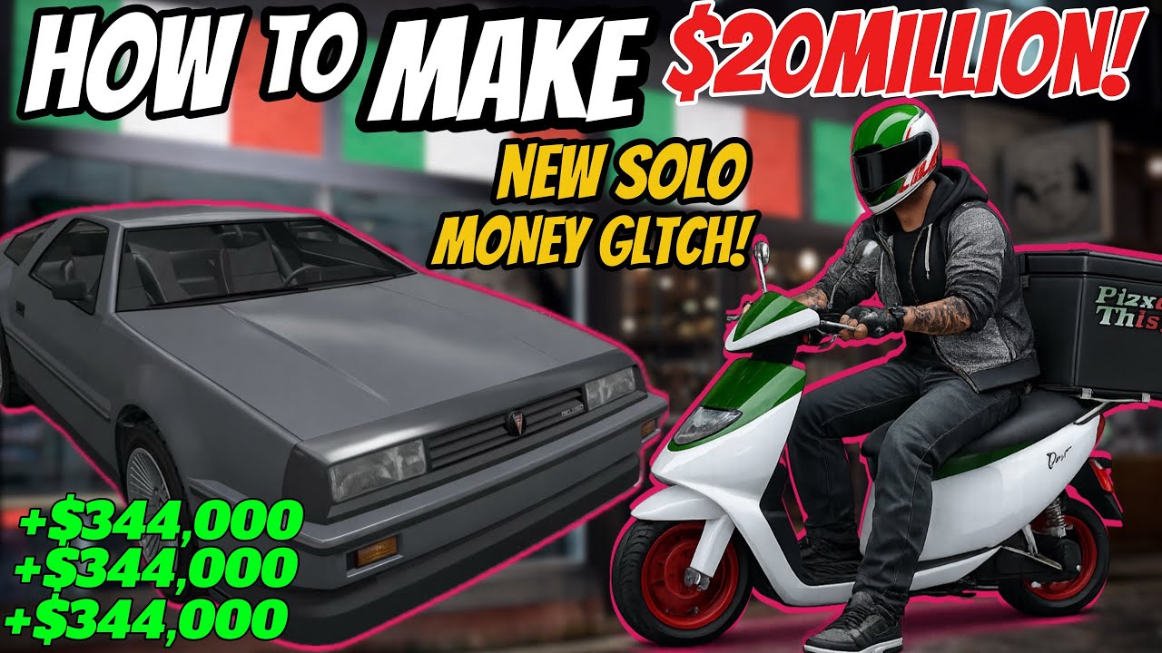 *NEW MONEY GLTCH* HOW TO MAKE $20MILLION FAST *EASY* CAR DUPLICATION & PIZZA DELIVERY - GTA 5 Online