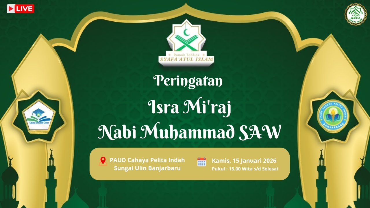 PERINGATAN ISRA MI'RAJ NABI MUHAMMAD SAW DI RA PAUD PELITA INDAH (15-01-2026).