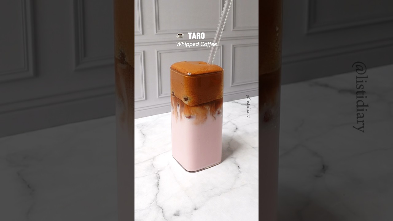 TARO MILK WHIPPED COFFEE 🤤☕️ 