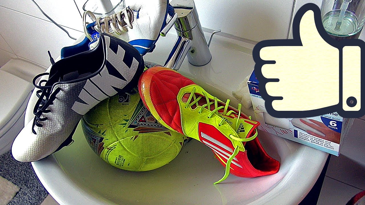 How To Clean Soccer Cleats & Footballs by freekickerz