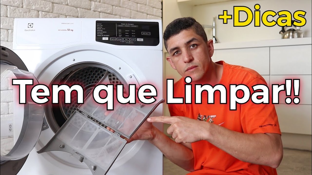 Limpeza e Cuidados com a Secadora de Roupas + Dicas para melhor Eficiência