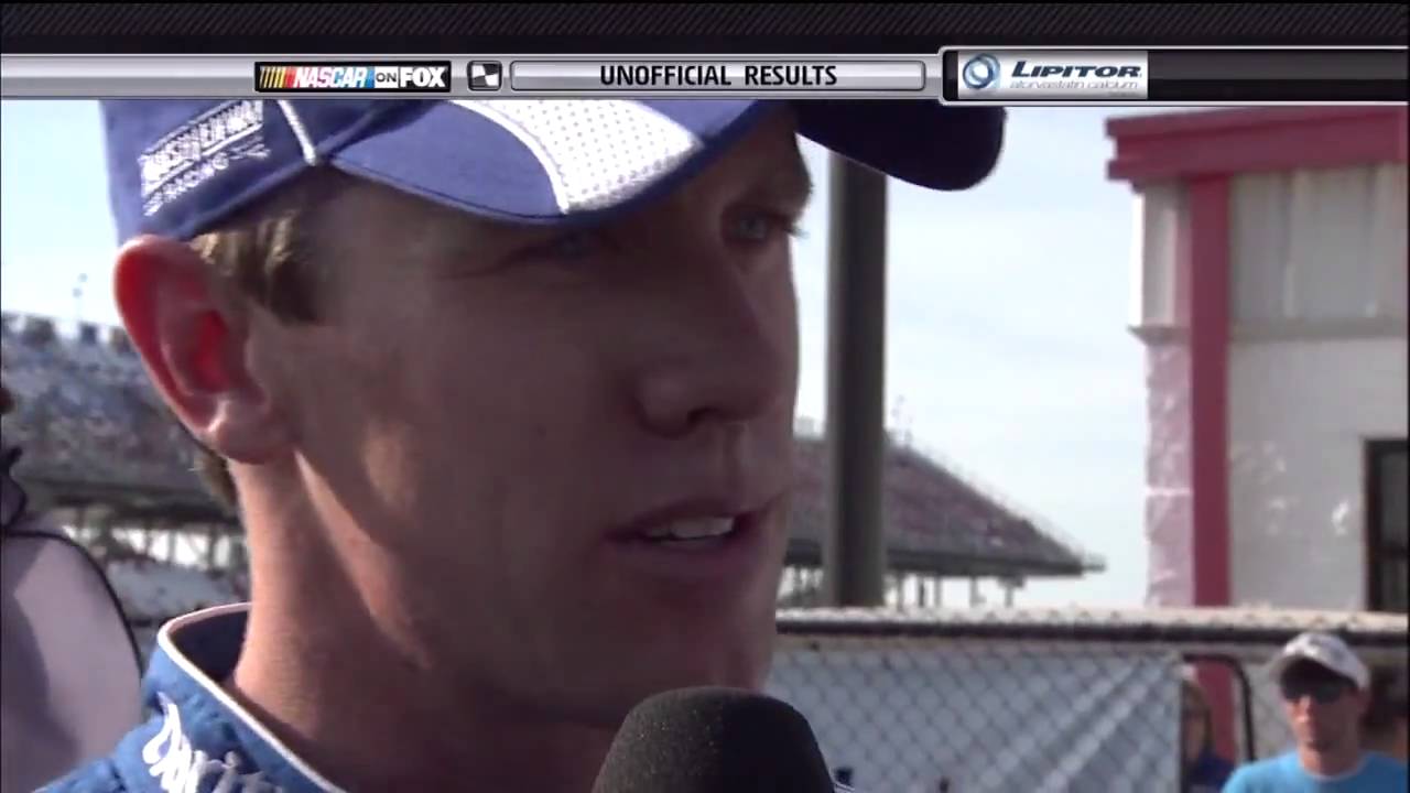 2009 NASCAR Talladega Finish Carl Edwards Interview HD