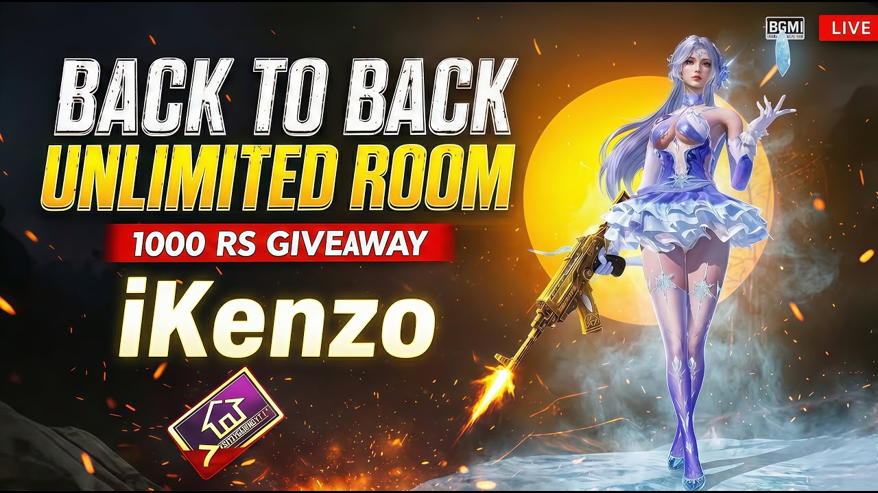 💀, BGMI STREAM | BACK TO BACK | 1000 GIVEAWAY