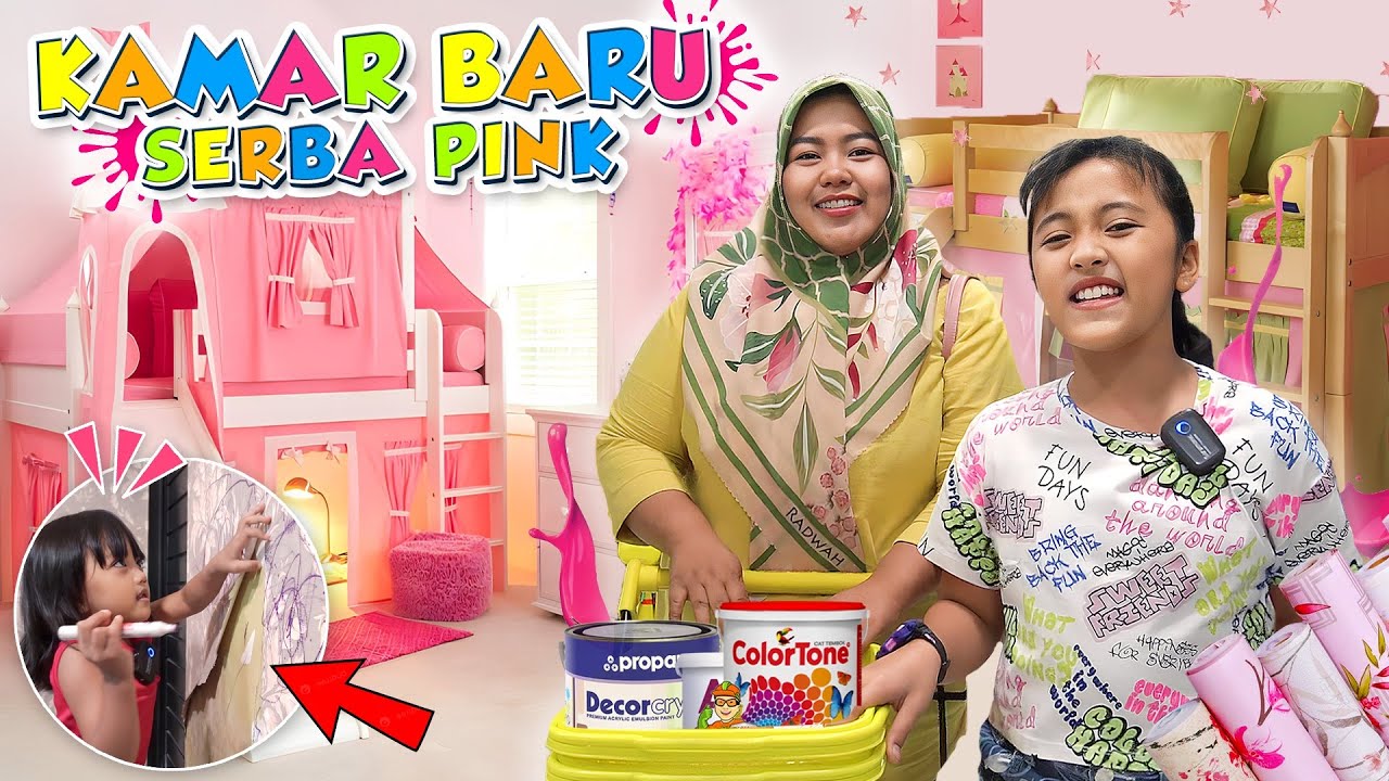 DINAR MAKEOVER KAMAR JADI SERBA PINK..😍 BAGUS BANGET&hellip; #viral #trending