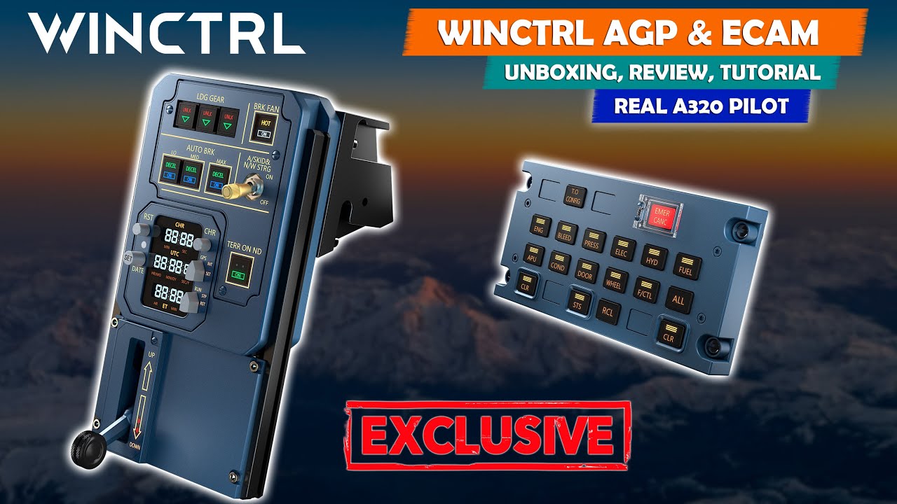 ✅🆕WINCTRL AGP [GEAR] & ECAM | A320 PILOT | Unboxing, Review y Tutorial de Instalaci&oacute;n 🤩 | ESPA&Ntilde;OL