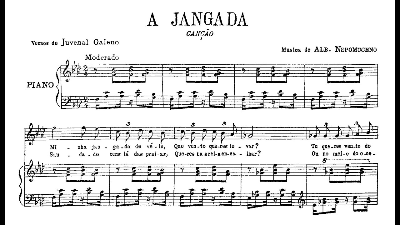 Alberto Nepomuceno - A jangada (André Vidal, tenor; Gisele Pires Mota, piano)