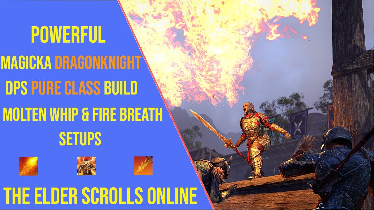 Best Magicka Dragonknight DPS Pure Class Build for ESO Update 49!