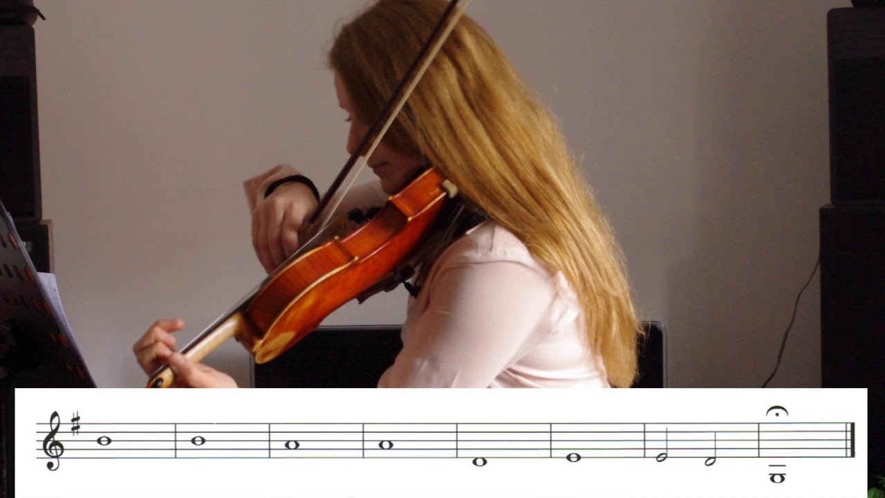 Lezioni di violino. Primo dito.