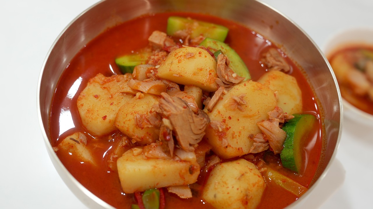 🔴 간단하게 만드는 감자참치찌개 뚝딱 생방송