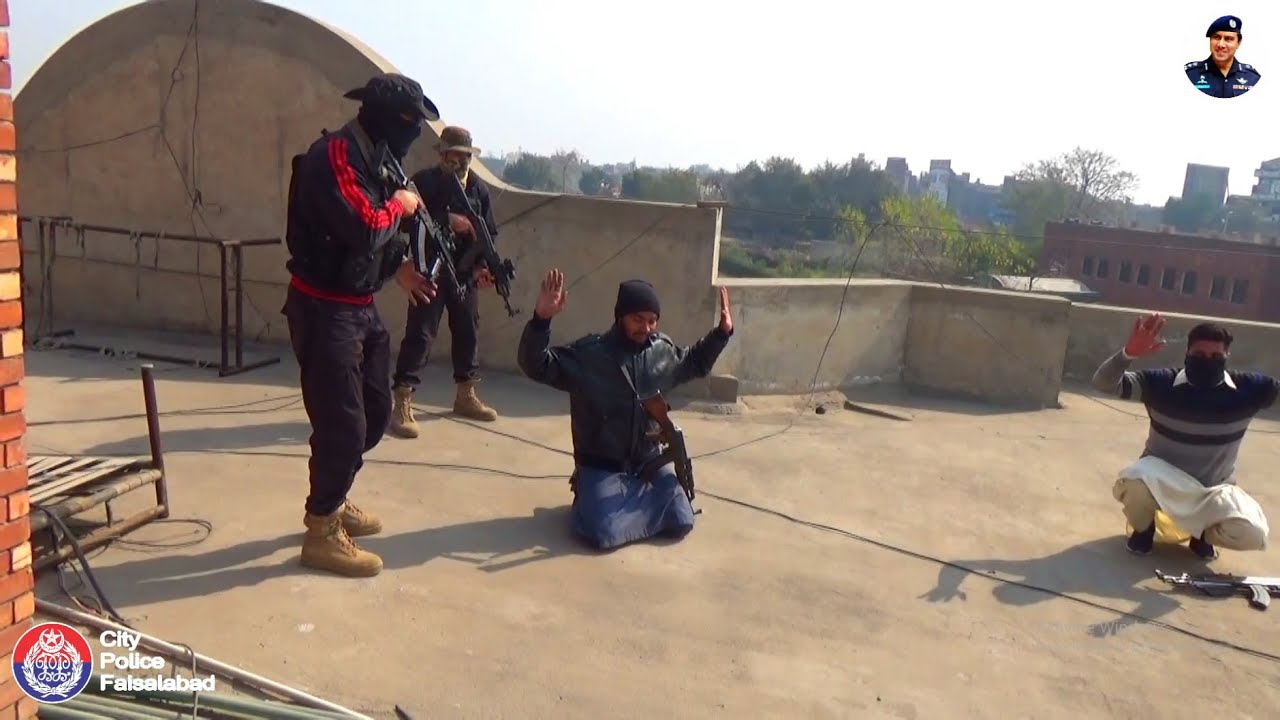 CTD Police Operation (Mock Exercise) in GC University Faisalabad