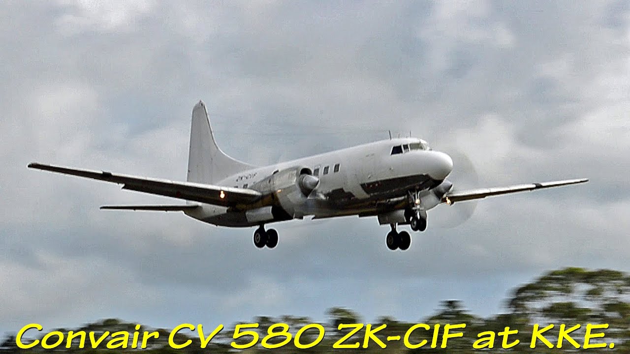 Convair CV 580 ZK-CIF at KKE