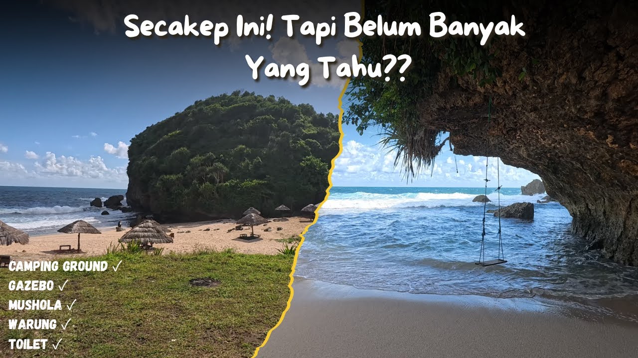 FULL Perjalanan Ke PANTAI TERSEMBUNYI DI GUNUNG KIDUL Dari Jogja -  Pantai Kayu Arum & Pantai Luwen
