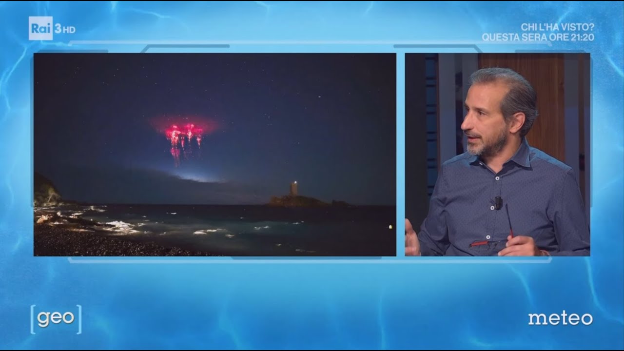 Il doppio spettacolo di aurora boreale e Red Sprites nei cieli italiani (meteo Geo 27.09.2023)