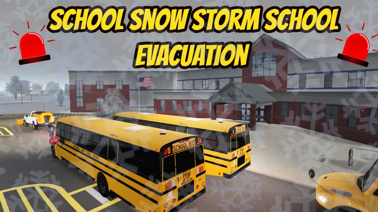 Greenville, Wisc Roblox l School Bus Snow Storm Update Roleplay