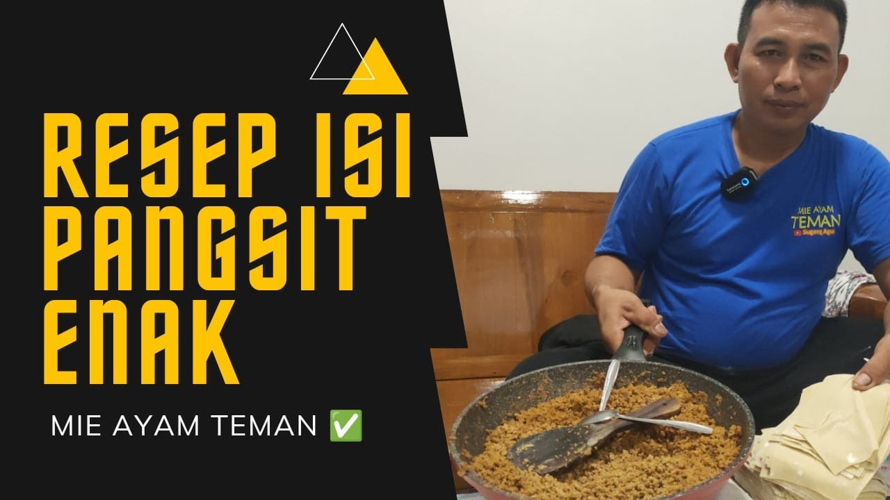 RESEP MEMBUAT ISI PANGSIT UNTUK MIE AYAM || TUTORIAL