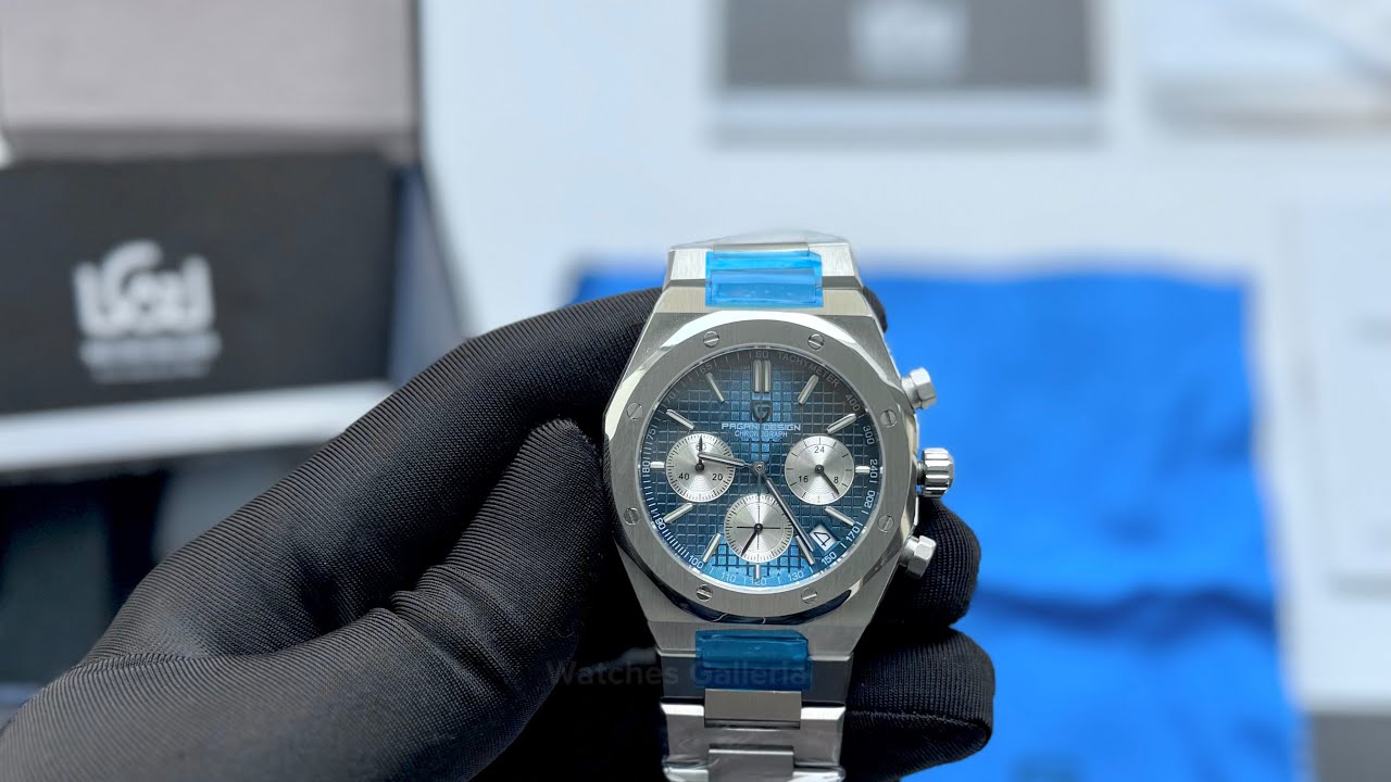 Pagani Design PD1707 Blue | Pagani Design Men Watch | Royal Oak Chronograph Watch | Pagani Watch