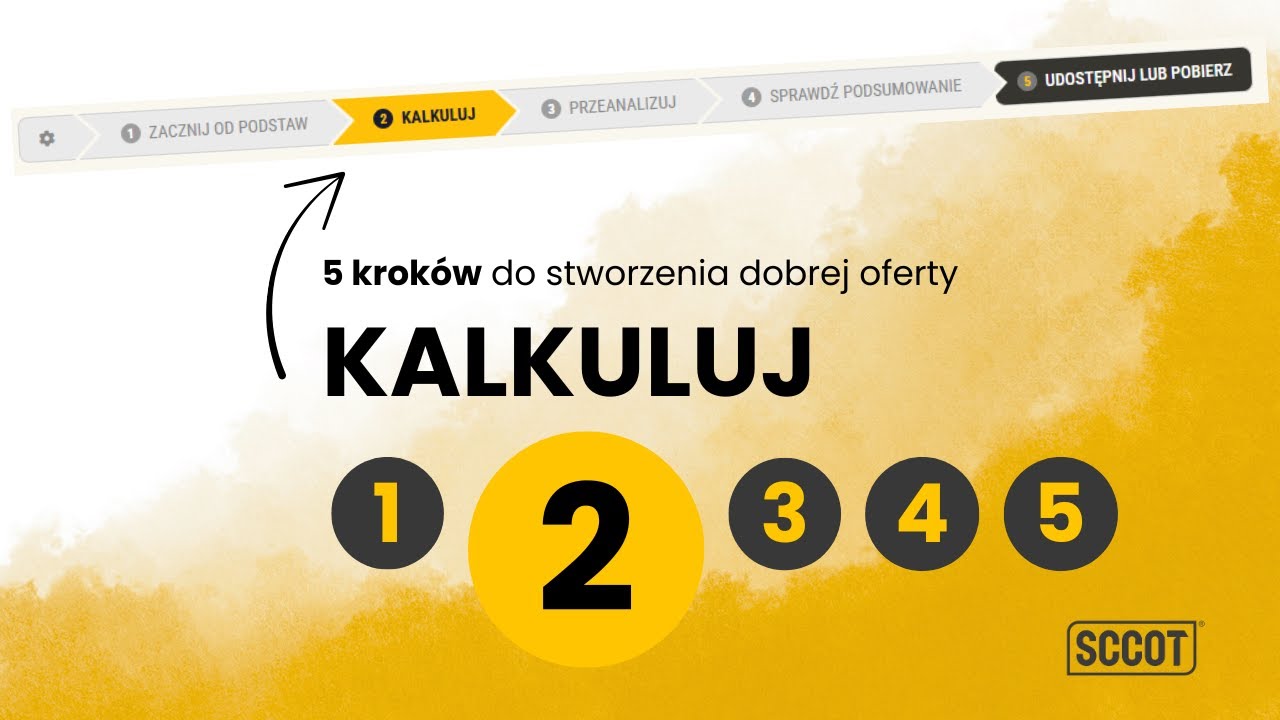 Kalkuluj - działy kalkulacyjne. Poradnik ofertowania, krok 2 📈