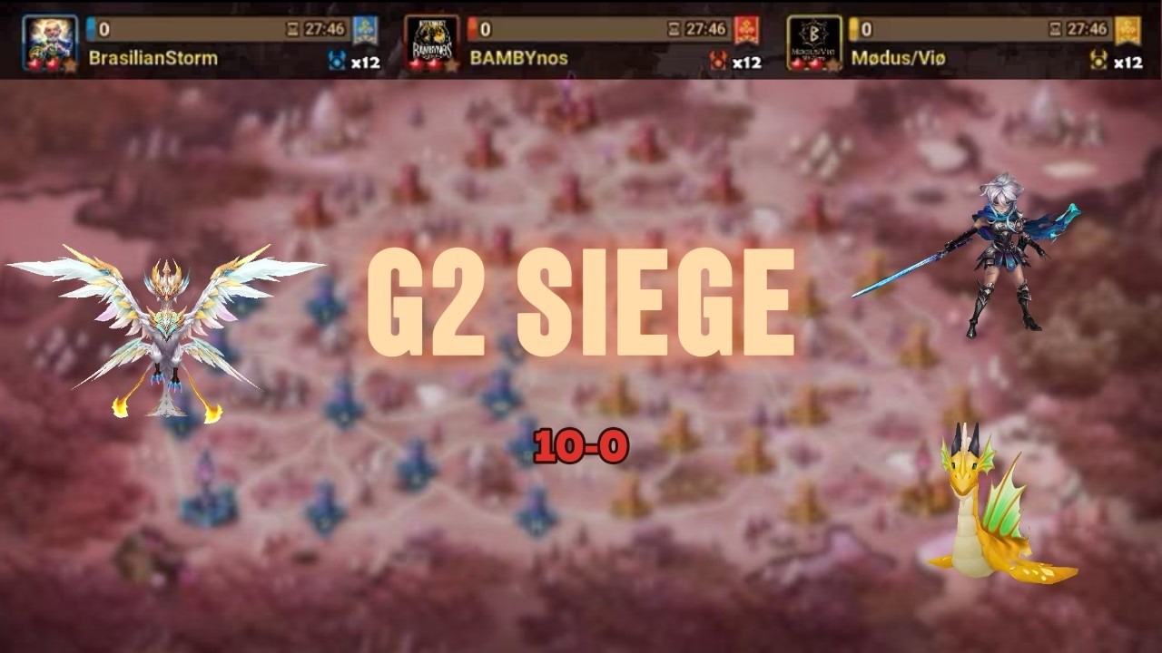 G2 SIEGE EU - BrasilianStorm vs BAMBYnos vs Mødus/Viø