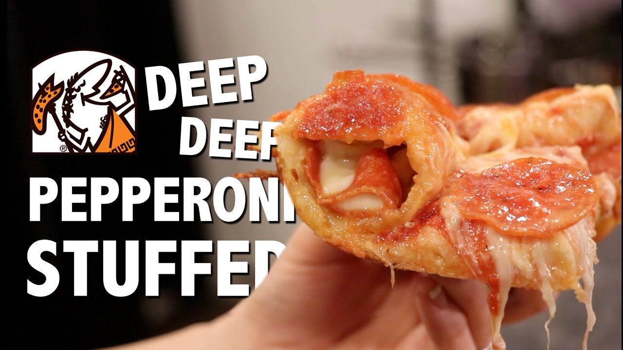 DEEP DEEP PEPPERONI STUFFED CRUST PIZZA