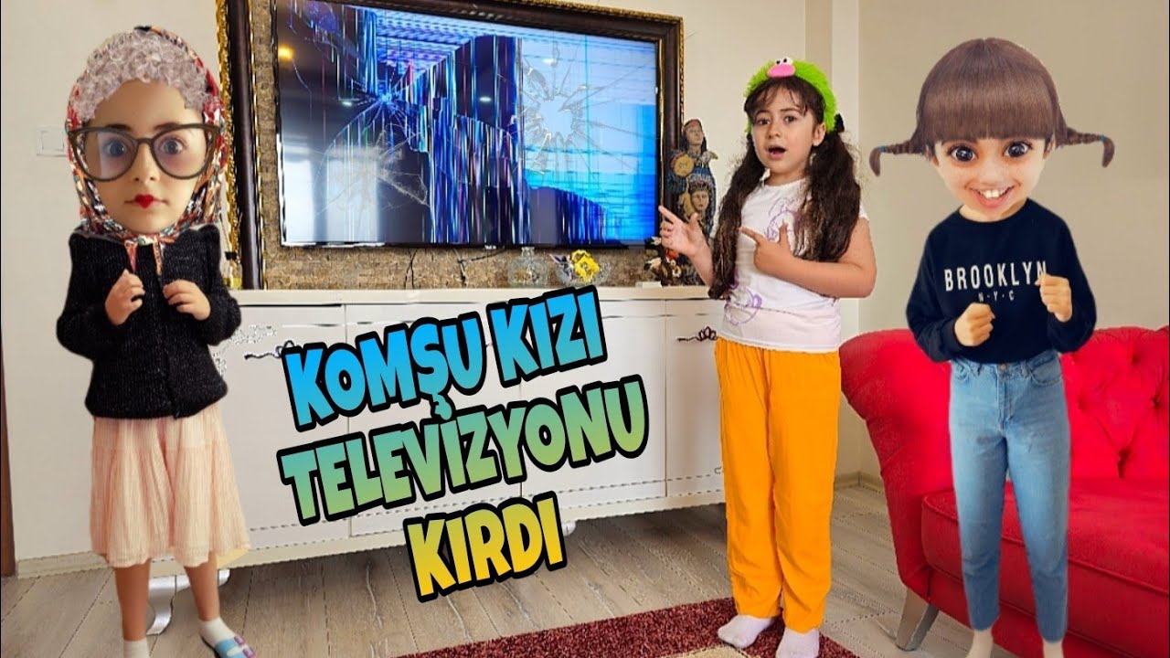 KOMŞU KIZI PELİNSU TELEVİZYONU KIRDI ! ESMA SİNİRDEN ÇILDIRDIماما جابت بيبي - جنى مقداد | طيور الجنة