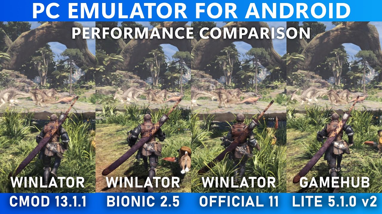 MONSTER HUNTER WORLD | Winlator CMOD vs Winlator BIONIC vs Winlator Official vs GameHub Lite
