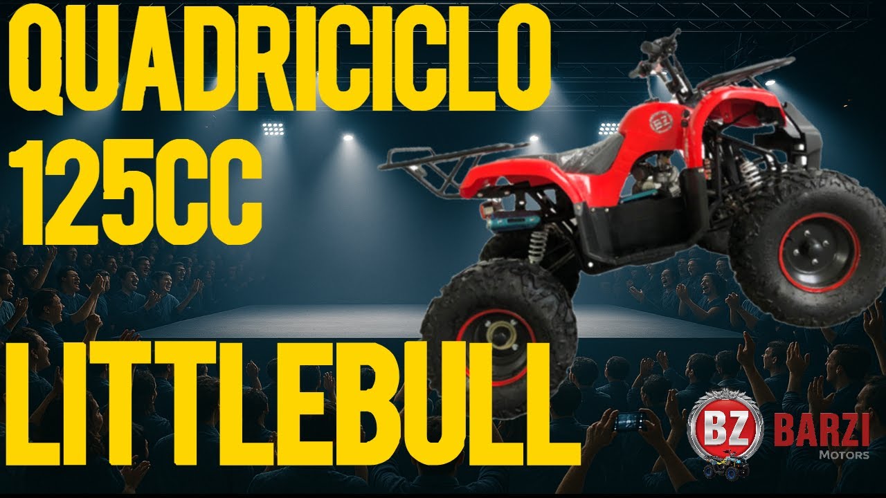 Quadriciclo 125cc BZ Little Bull Barzi Motors Pneus Aro 8 Freio a Disco Farol LED NF 31634