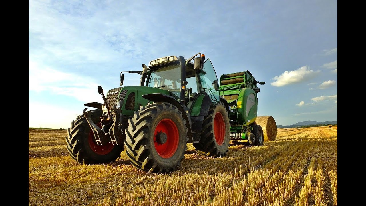 Żniwa 2016 Prasowanie Słomy Fendt 716 Vario + McHale V660, Renault 145.14 + Lely Welge RP445,